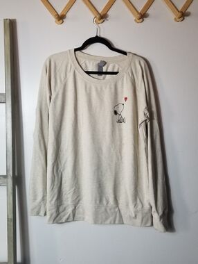 INSTANT MESSAGE WOMEN'S SNOOPY GRAPHIC LONG SLEEVE SIZE XL (SEE FULL DESCRIPTION